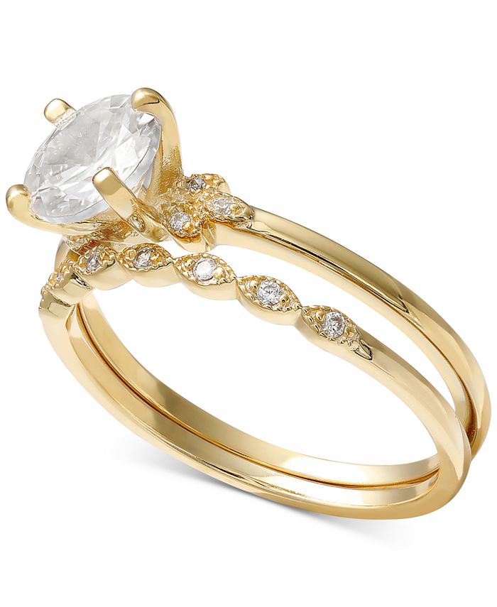 Giani Bernini 2 Pc. Cubic Zirconia Wedding Set Created for Macy s