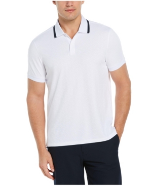 Men's Jacquard Grid Short Sleeve Polo Shirt