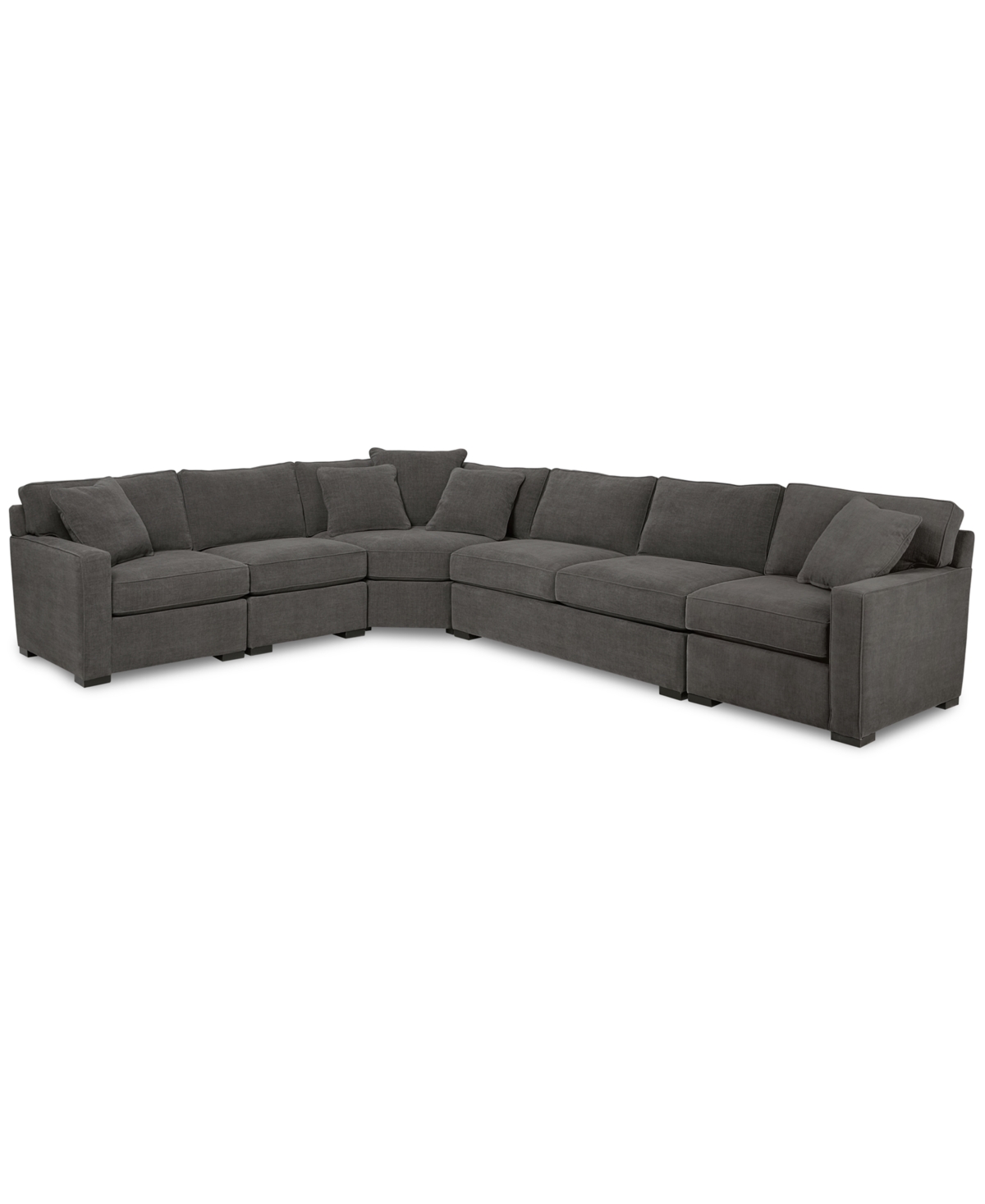 1101387 Radley 5-Pc Fabric Sectional with Apartment Sofa,  sku 1101387