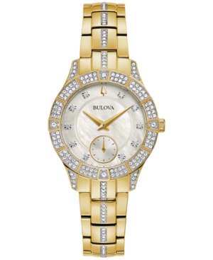 Bulova Women's Phantom Gold-tone Stainless Steel Bracelet Watch 31mm