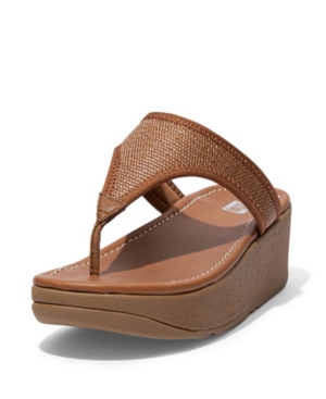 Women's Lulu Sleek Straw Raffia Toe-Post Sandals Women's Shoes