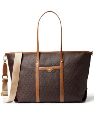 mk bay large logo tote