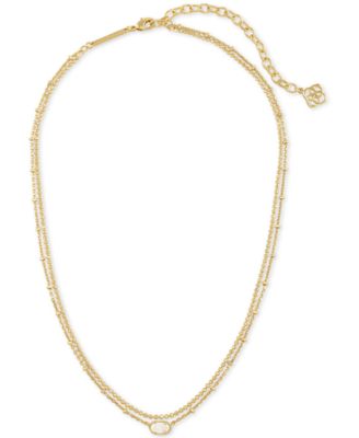 Gold-Tone Emilie Two-Row Strand Necklace, 15-1/2 + 3 extender