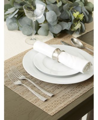 Metallic Basket weave Placemat, Set of 6