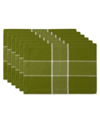 Design Import Fiesta Check Placemat, Set of 6 - Macy's