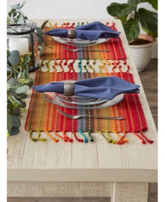 Stripe with Fringe Placemat, Set of 6