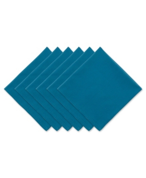 Design Imports Design Import Solid Napkin, Set Of 6 In Blue