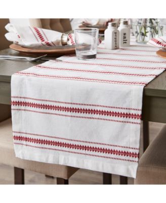 Zig Dobby Stripe Table Runner