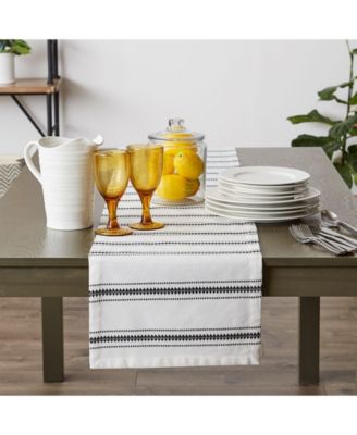 Zig Dobby Stripe Table Runner