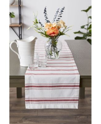 Zig Dobby Stripe Table Runner