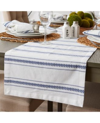 Zig Dobby Stripe Table Runner