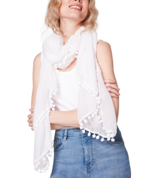 Steve Madden Pom-Pom Scarf
