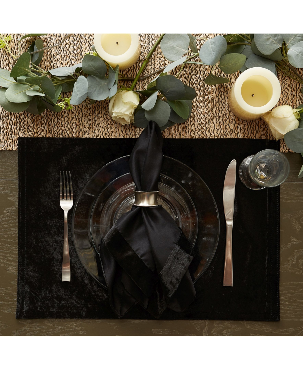 Design Import Velvet Placemat, Set of 4