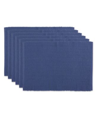 Design Imports Design Import Ribbed Placemat, Set of 6 - Macy's