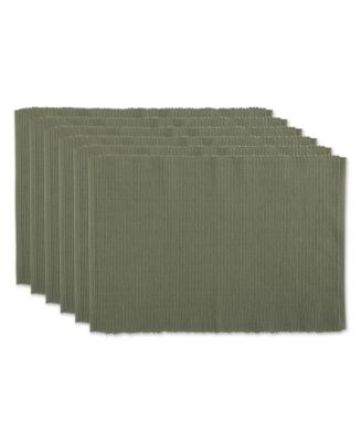 Design Imports Ribbed Placemat, Set of 6 - Macy's