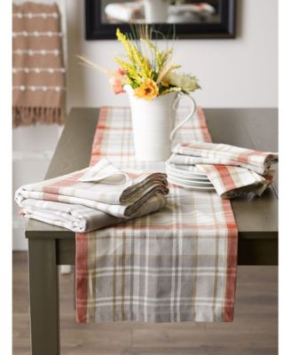 Thanksgiving Cozy Picnic, Plaid Tablecloth, 52" x 52"