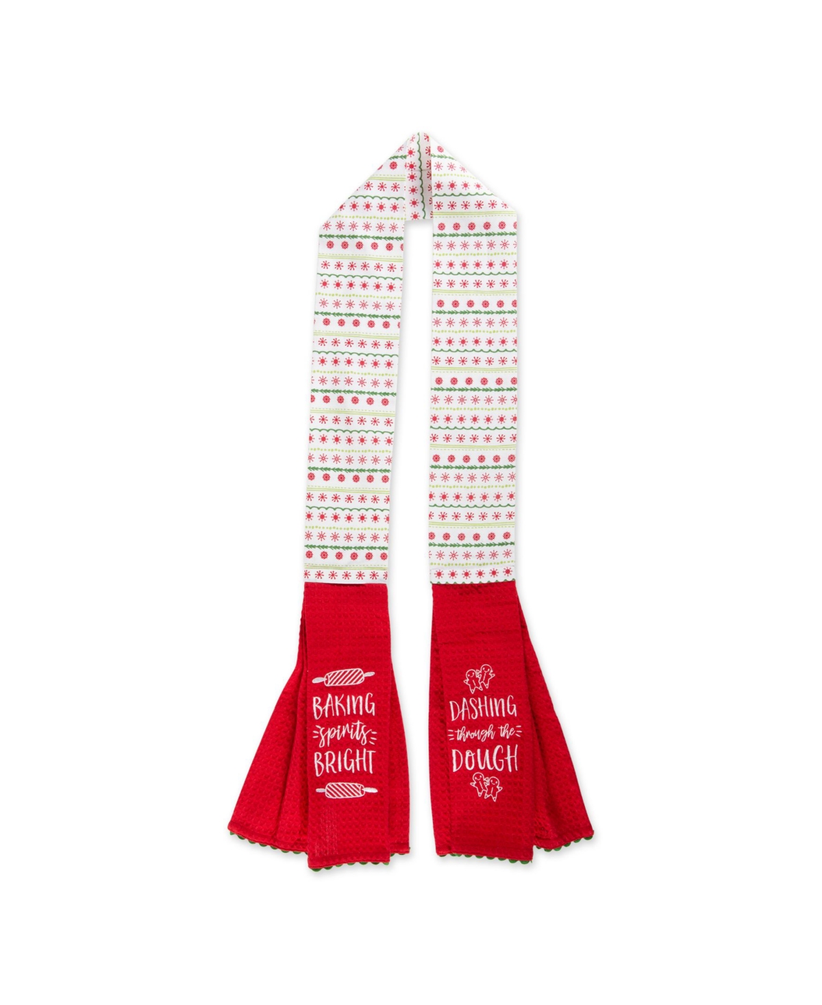 Kitchen Towel Holiday Baking Kitchen Scarf, 4" x 70" - Multicolor