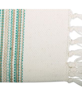 Fringed Stripe Table Toppers, 13" x 20", Set of 6