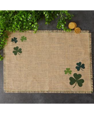 Shamrock Jute Placemat, Set of 6