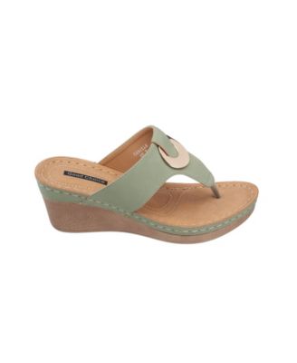 Women's Genelle Thong Wedge Sandals