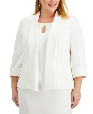 macys plus size blazers