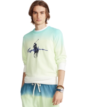 Polo Ralph Lauren Men's Big Pony Dip-Dyed Spa Terry Sweatshirt