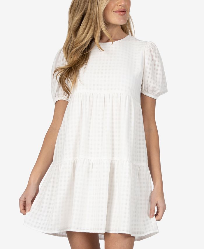 Speechless Seersucker Tiered Dress - Macy's