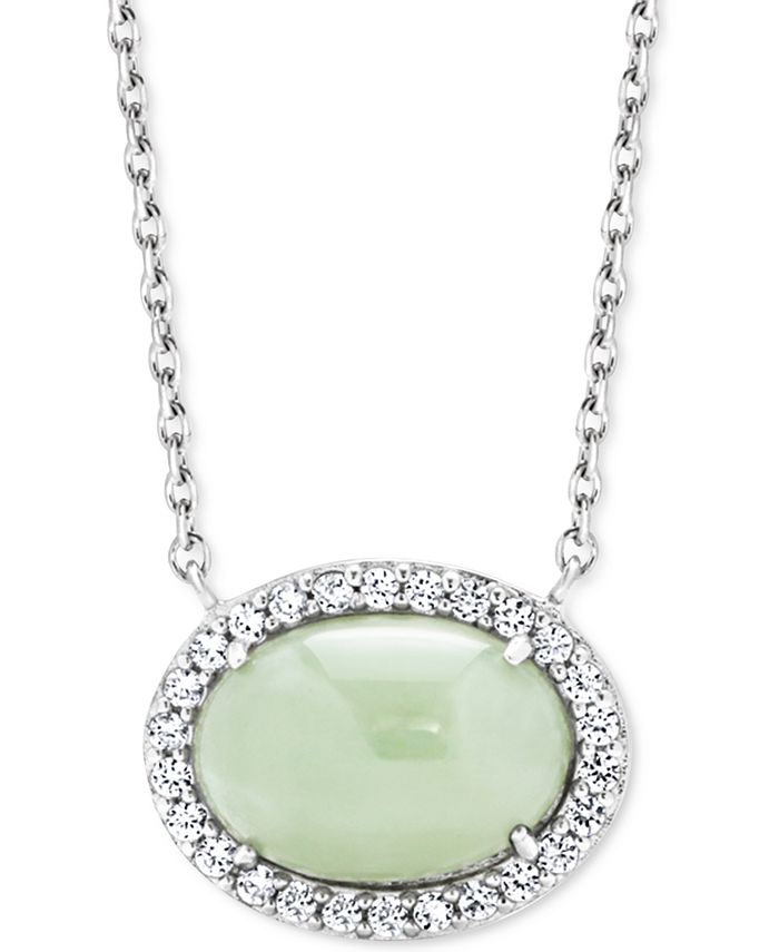 Macy s Jade White Zircon 1 2 ct. t.w. 18