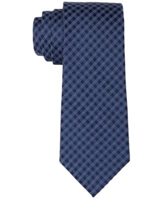 Calvin Klein - Men's Slim Denim Check Tie
