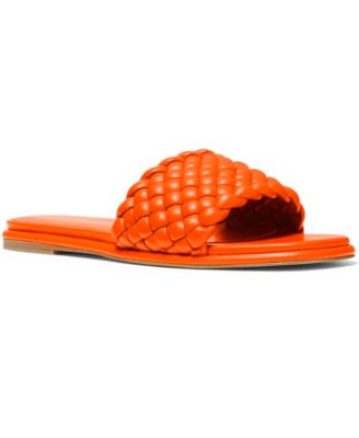 orange michael kors shoes