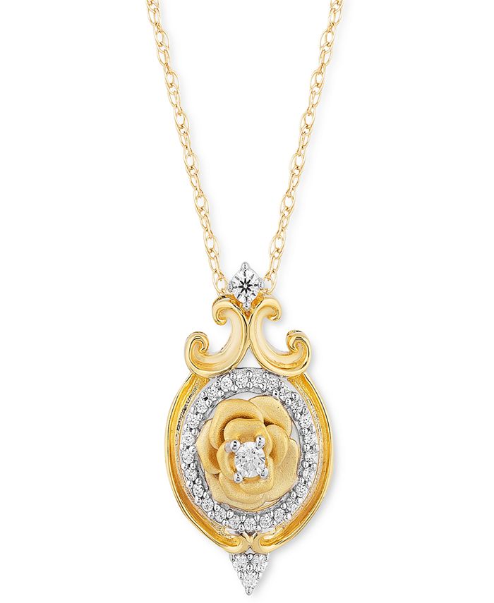 Enchanted Disney Fine Jewelry Diamond Belle 30th Anniversary Rose