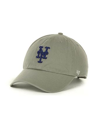 '47 Brand New York Mets Clean Up Adjustable Hat - Black & White, Cotton Twill, OSFA - View #6