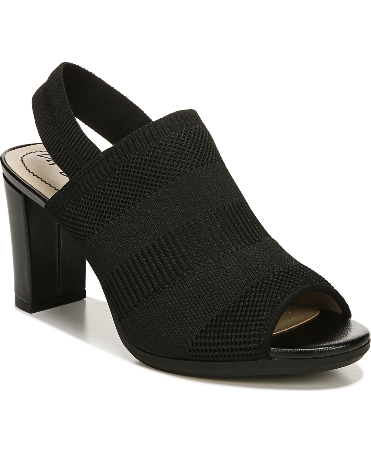 Women's Afton Slingback Peep Toe Sandals - Black