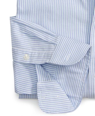 Men's Regular Fit University Stripe Dress Shirt, Created for Macy's
