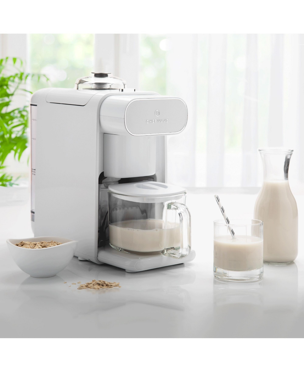 CHEFWAVE MILKMADE NON-DAIRY MILK MAKER WITH 6 PROGRAMS, AUTO CLEAN 