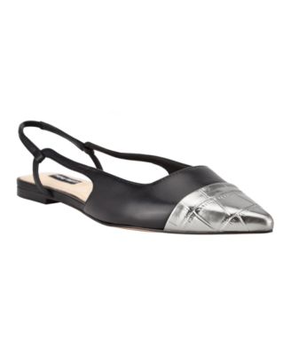 cap toe slingback flats