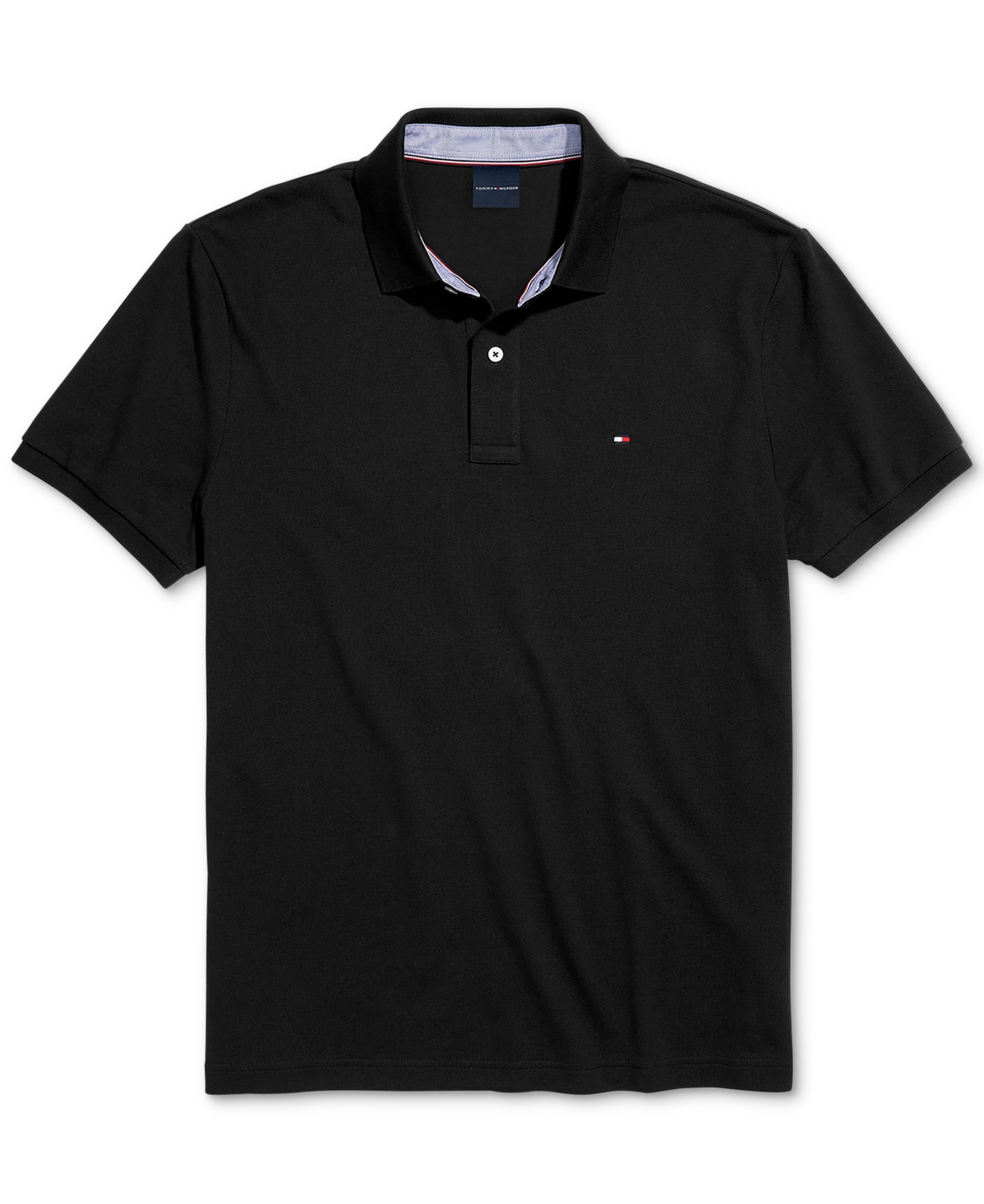 Tommy Hilfiger Adaptive Men's Custom-Fit Ivy Polo Shirt with Magnetic Closure