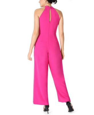 Twist-Front Halter Jumpsuit