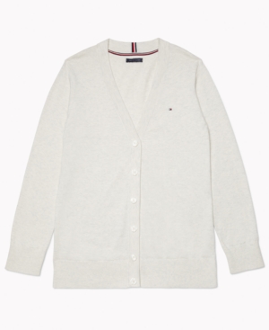 Tommy Hilfiger Adaptive Women's Cotton Cardigan with Magnetic Buttons