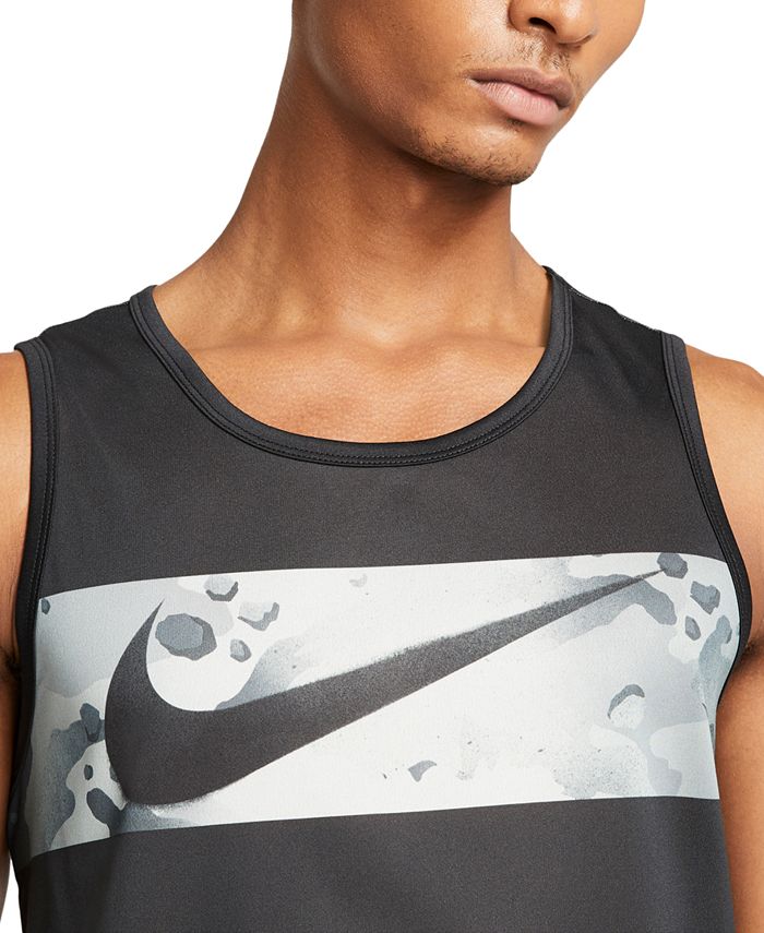 Nike Men's Legend Dri-FIT Camo Swoosh Logo Graphic Training Tank ...