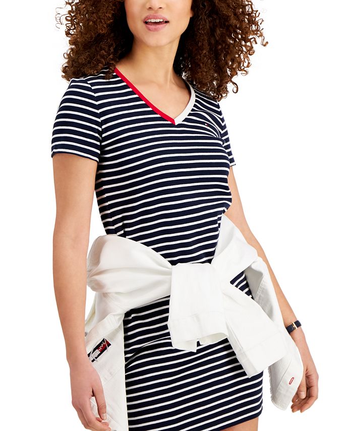 tommy hilfiger striped dress shirt