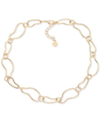 Alfani - Gold-Tone Organic Link Necklace
