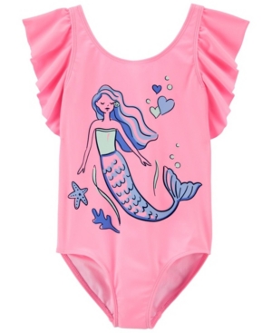 Little Girls Mermaid Swimsuit 1 Piece