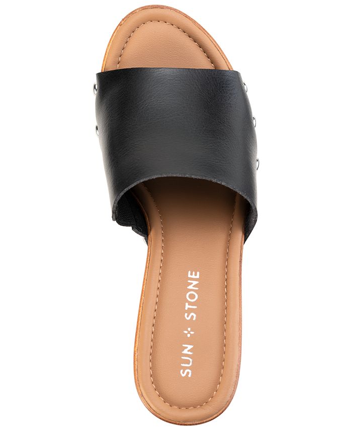 Sun + Stone Alina Studded Platform Sandals, Created for Macy's ...
