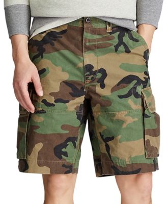 Men's Big & Tall Relaxed Fit 10" Camouflage Cotton Cargo Shorts