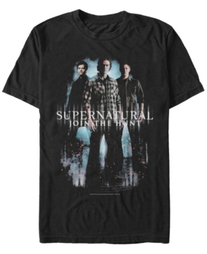 Fifth Sun Men's Supernatural Supernatural Trio Poster Short Sleeve T-shirt In Black