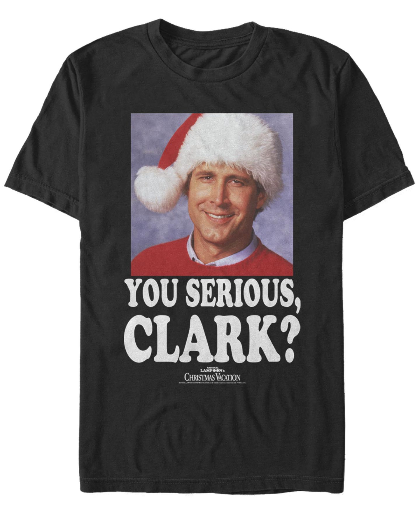 Мужская футболка Fifth Sun National Lampoon Christmas Vacation Serious Clark Short Sleeve, цвет: Чёрный — фото 1