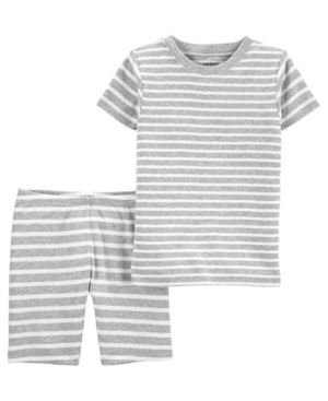 Baby Boys and Girls Striped Pajama Set 2 Pieces