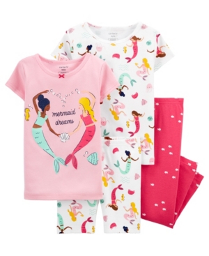 Carter's Baby Girls Mermaid Pajama Set 4 Pieces
