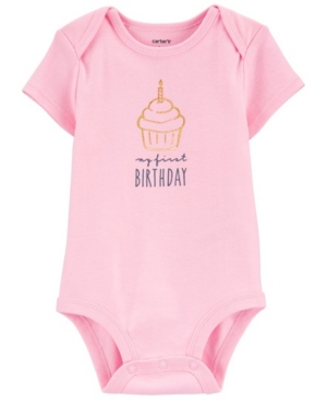 Carter's Baby Girl My First Birthday Original Bodysuit